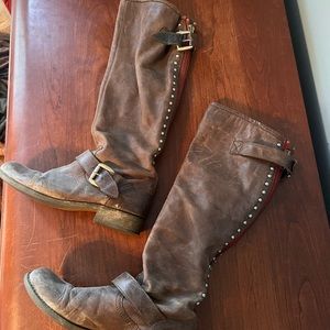 Steve Madden Studded Leather Boots